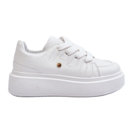 Platformsneakers dam, White Asylia vit