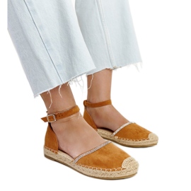 Bruna espadrillor med Aydan-dekor
