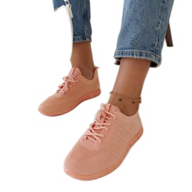 Mairago sneakers i rosa tyg