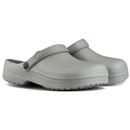 Grå heltofflor, typ Kroksy