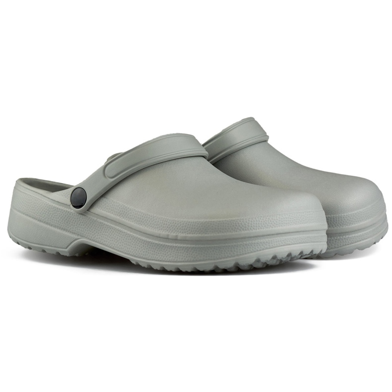 Grå heltofflor, typ Kroksy