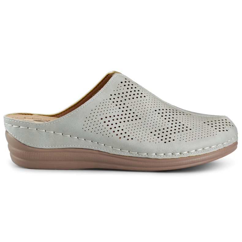 Kvinnors hälsa flipflops med slutna tår grå