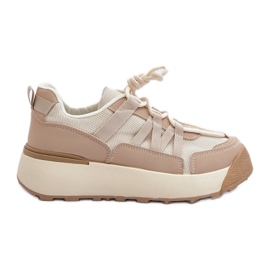 Damsportskor Sneakers Beige Phyrena