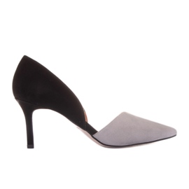 Marco Shoes Azzurra höga klackar svart