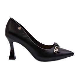 Vinceza Eco Leather Spikes Svart Kismetti