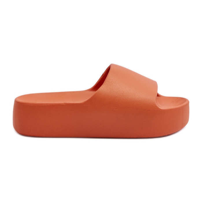 Damflip-flops med tjock sula, orange oreithano