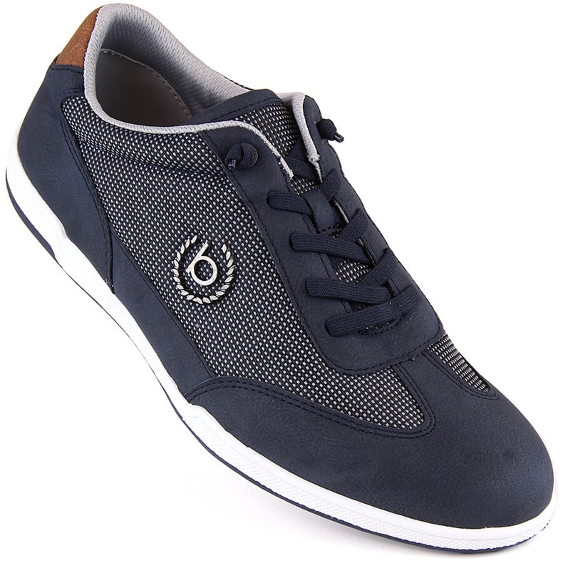 Bekväma slip-on sportskor för män, marinblå Bugatti NN153404