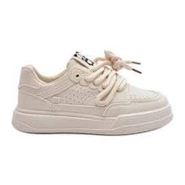 Eko läder Sneakers för kvinnor Beige Avanalis