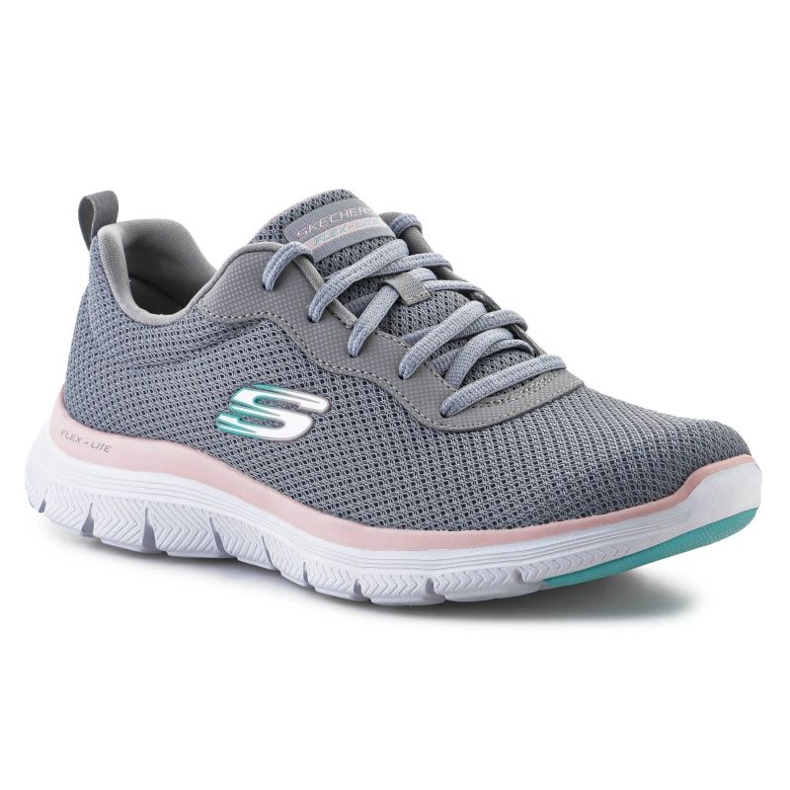 Skechers Flex Appeal 4.0 W skor 149303-GYLP grå
