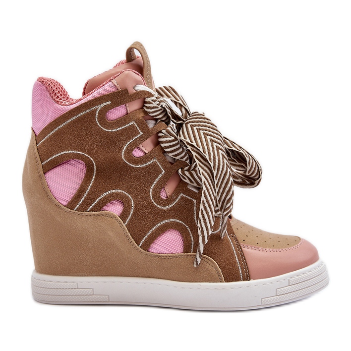 Wedge Sneakers Dam Rosa Leoppa