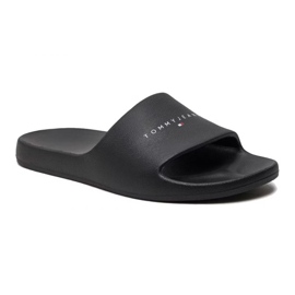 Tommy Hilfiger Tjw Tryckt Pu Pool Slide M EN0EN02693 Bds flipflops svart svart