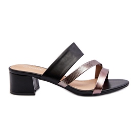 Lågklackade flip-flops damer, svart Rosila