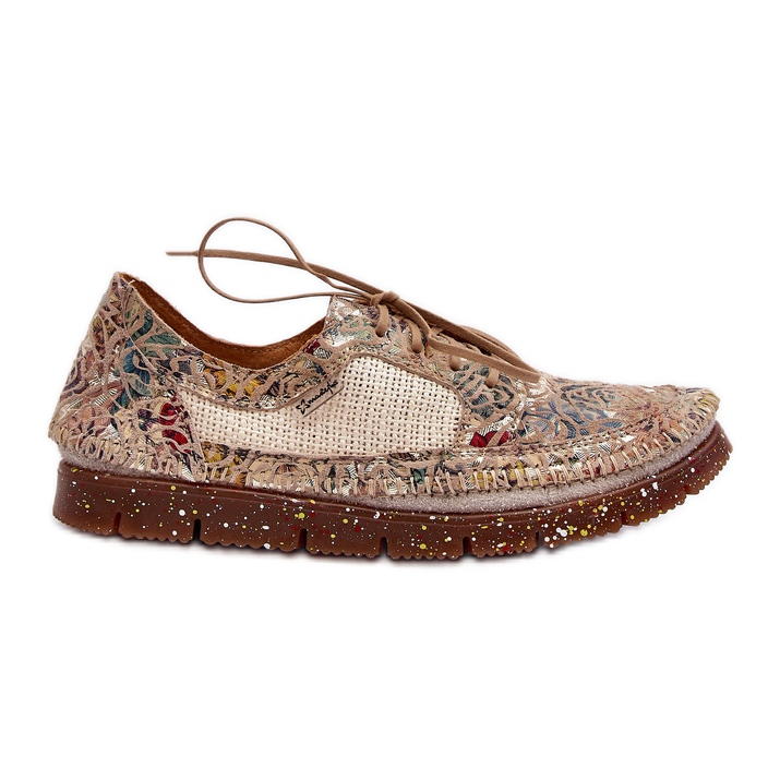 Mönstrade Damskor Maciejka 06347-04 Beige