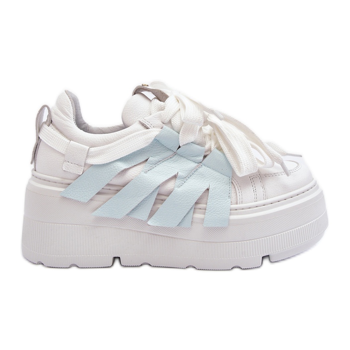 Zazoo 2F-7033 Sneakers på en massiv plattform, blå