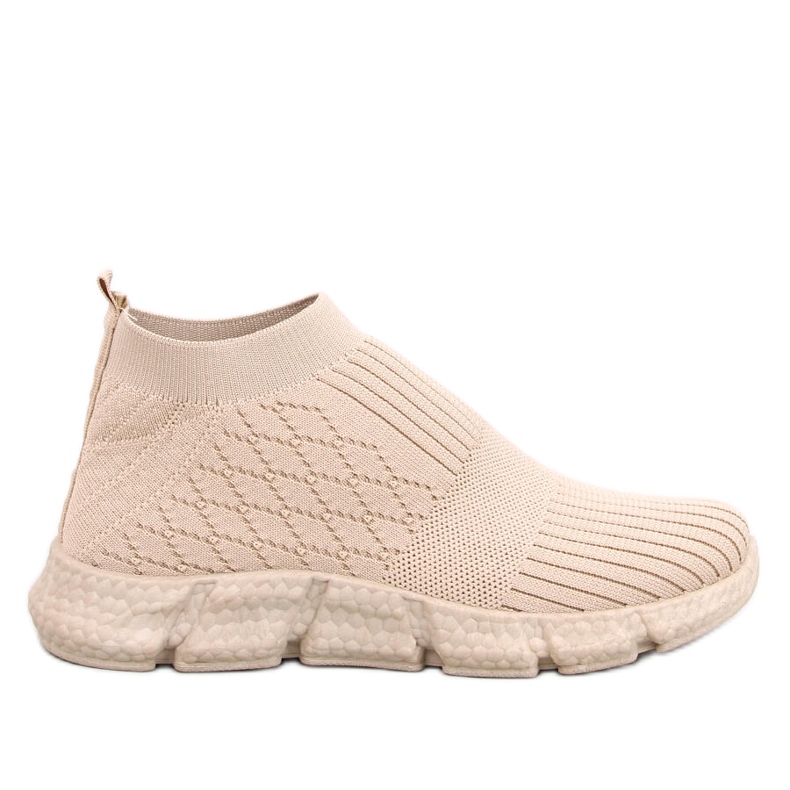 Dart Beige strumpa sportskor