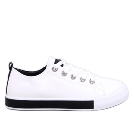 Runda VIT/SVART damsneakers