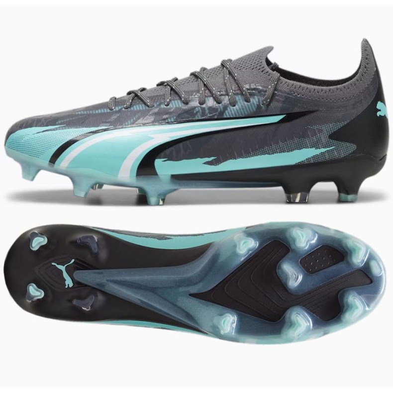 Puma Ultra Ultimate Rush FG/AG M 107827-01 fotbollsskor grå