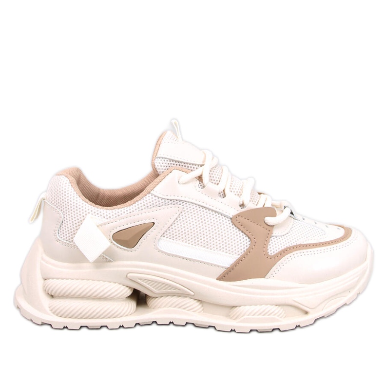 Lancasi Beige Khaki damsneakers