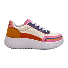 Platform Sneakers dam Multicolor Redala mångfärgad