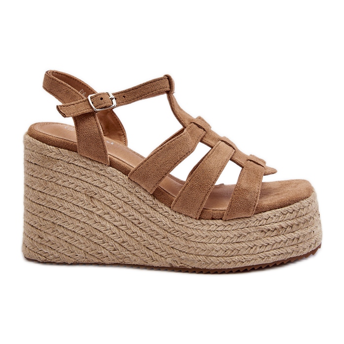 Kilsandaler med fläta, Brown Gnosis brun