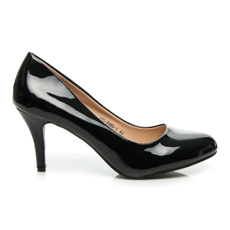 Yes Mile Lackade pumpar svart