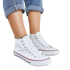 Vita högtoppade Eliska sneakers