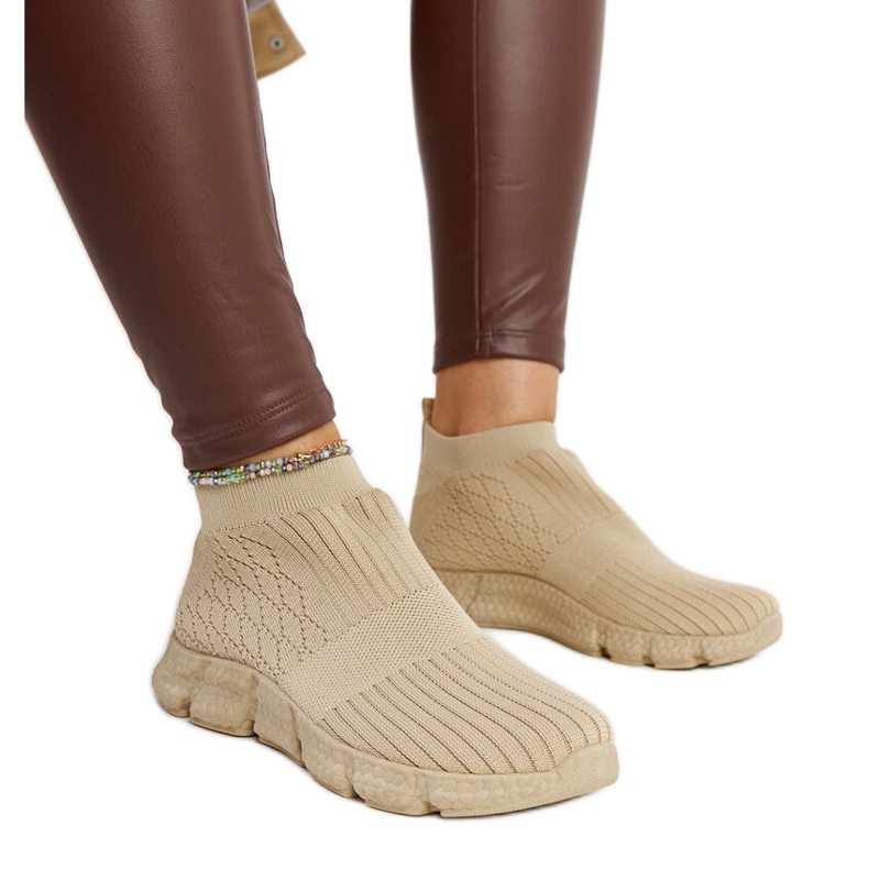 Mörkbeige lätta sportsneakers från Vaclav