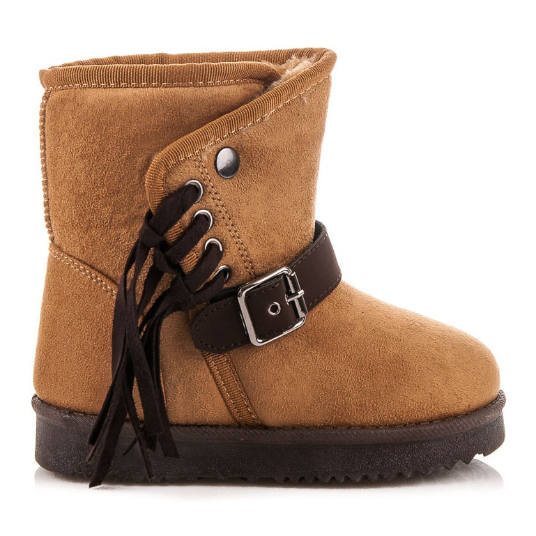 Kylie Stövlar med fransar brun