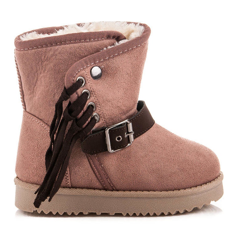 Kylie Stövlar med fransar rosa