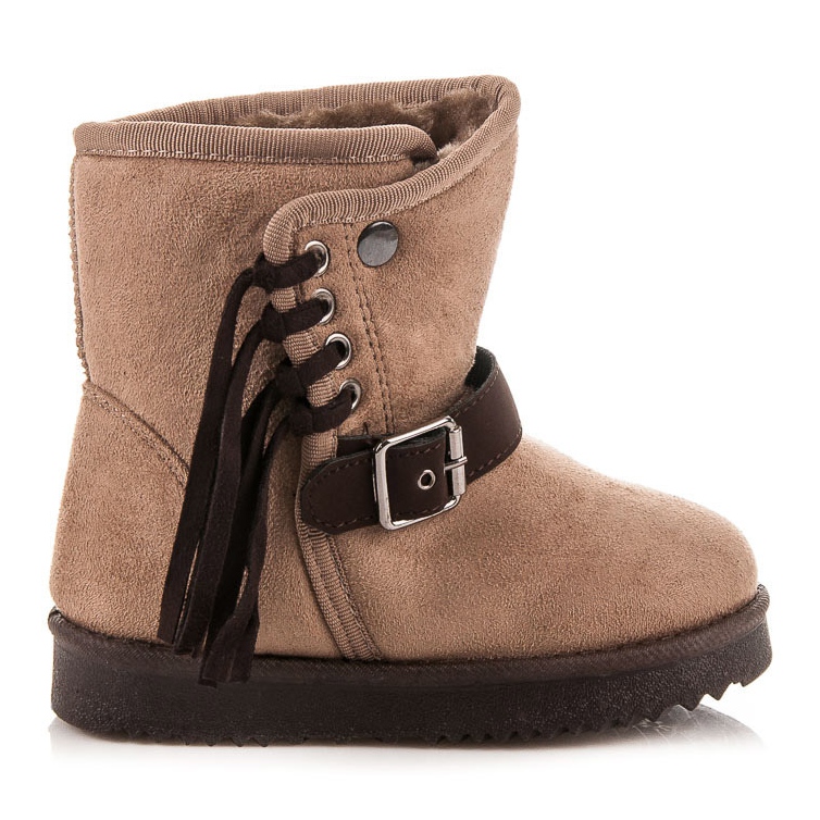 Kylie Stövlar med fransar brun