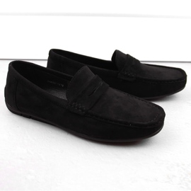 News Mockaskor, slip-on loafers för män, svart Unisoft 7710