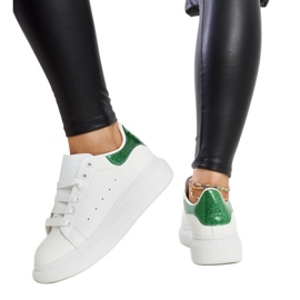 Fatimah vita sneakers i ekoläder