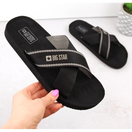 Black Big Star NN274A059 badflip-flops för strandpool svart
