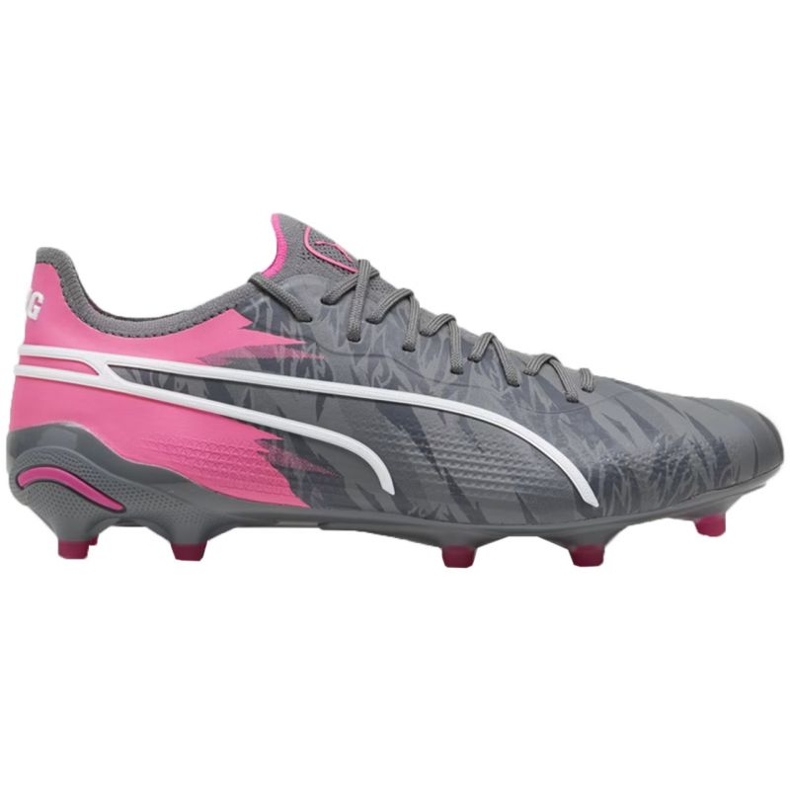 Puma King Ultimate Rush FG/AG 107824 01 fotbollsskor grå