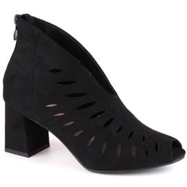 Potocki W WOL225A stövlar i mocka, svarta