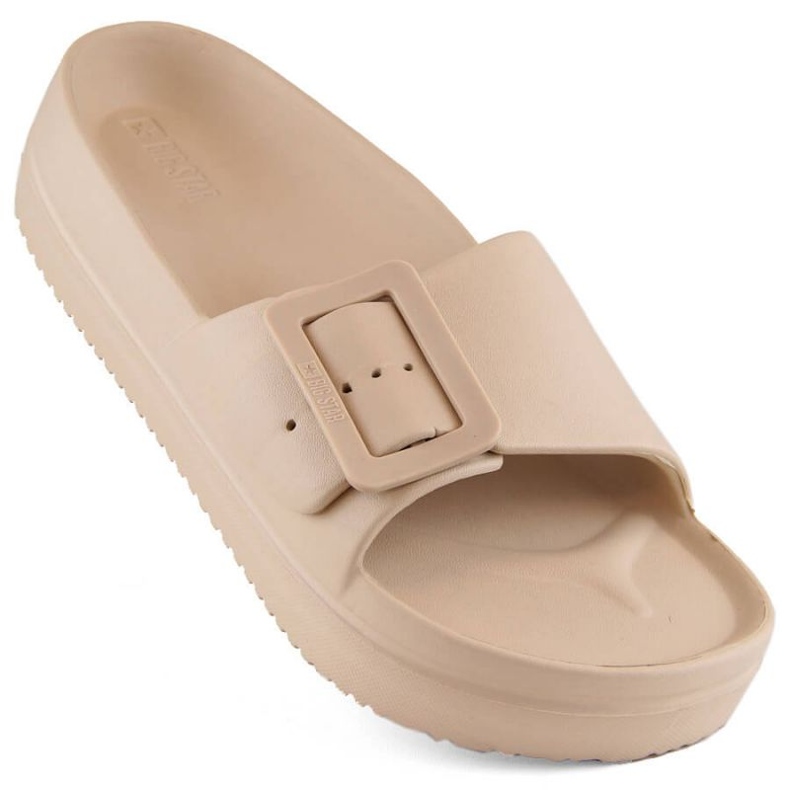 Big Star INT1969 beige plattformsflipflops