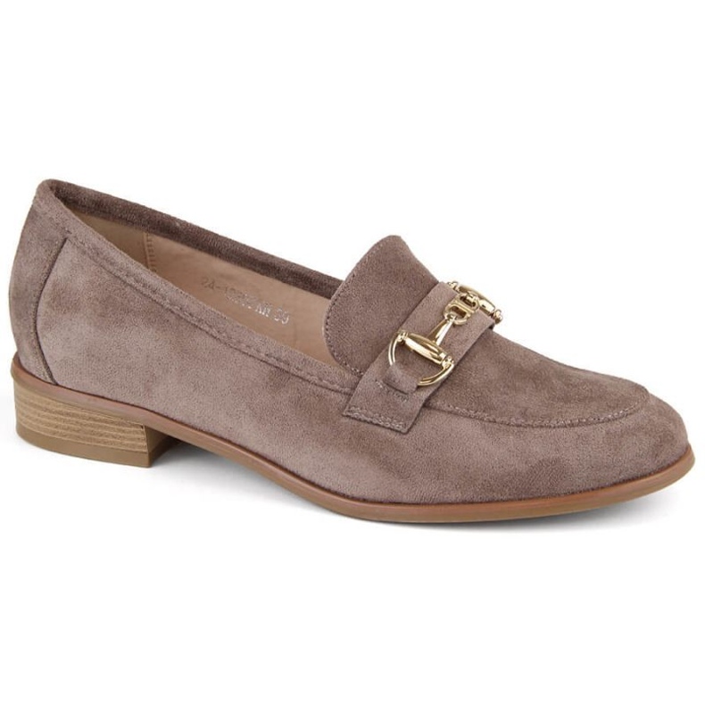 Potocki W WOL219 bruna lågklackade mockaskor