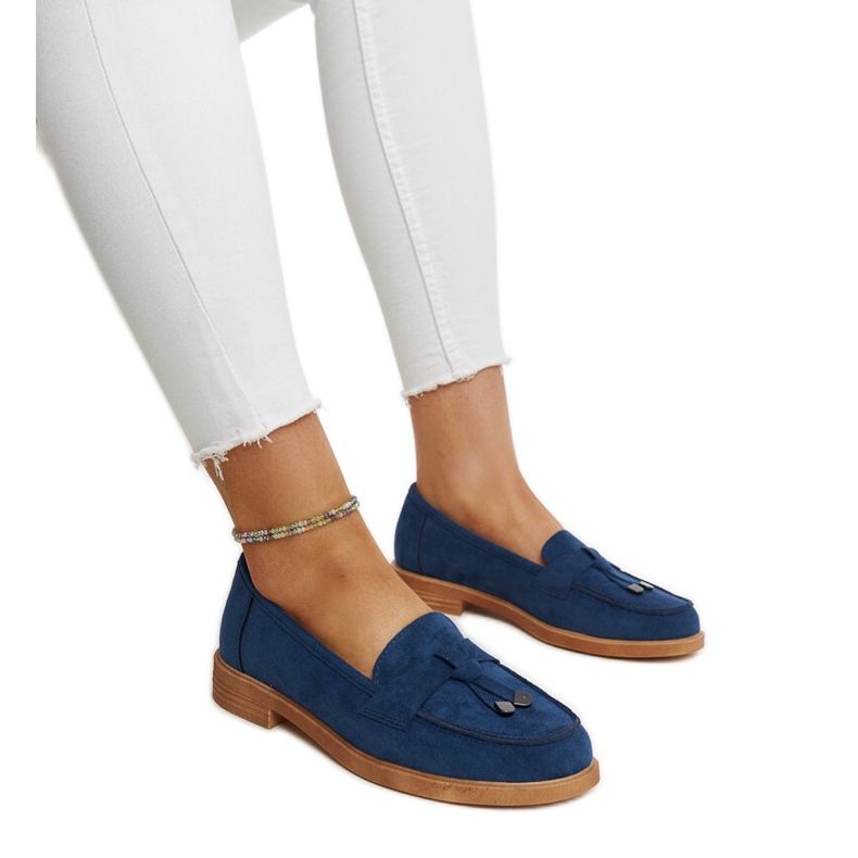 Marinblå mockamockasiner från Vinceza