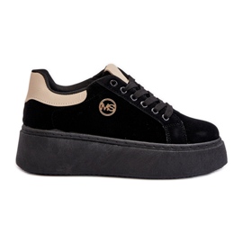 Platform Sneakers dam Svart Eshen