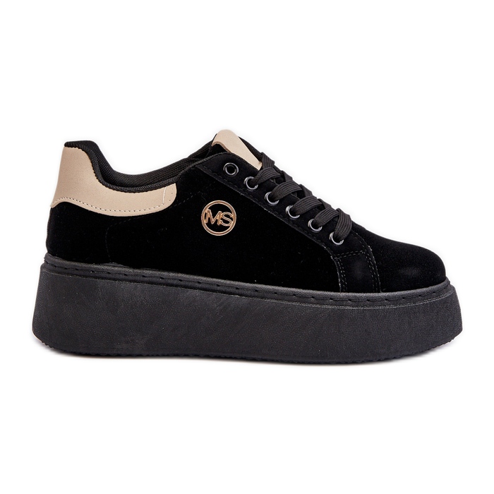 Platform Sneakers dam Svart Eshen
