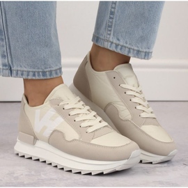 Potocki WOL214 beige plattformssportskor