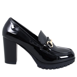 Hyett Black loafers med patentklack svart