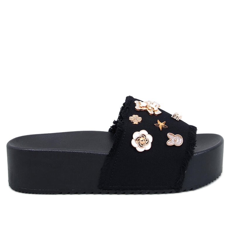 Seastar Tjocksulade flip-flops med en Lancaster Black nallebjörn svart