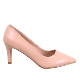 Greave Nude pumps med låg klack beige