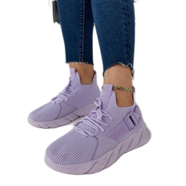 Lila lätta sportsneakers från Faruz purpur