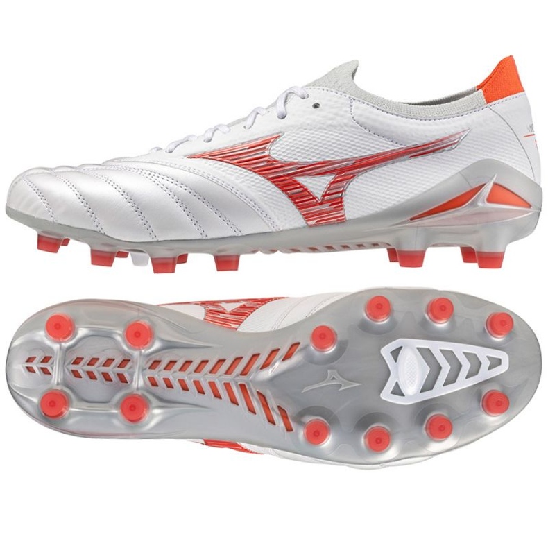 Mizuno Morelia Neo Vi Beta Japan Mix Md M fotbollsskor P1GA244060 vit