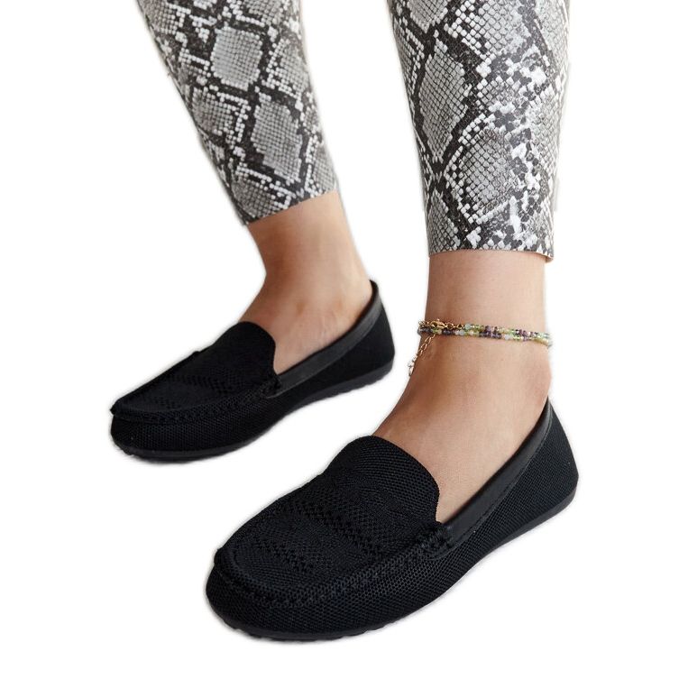 Svarta tygmockasiner från Fiammetta