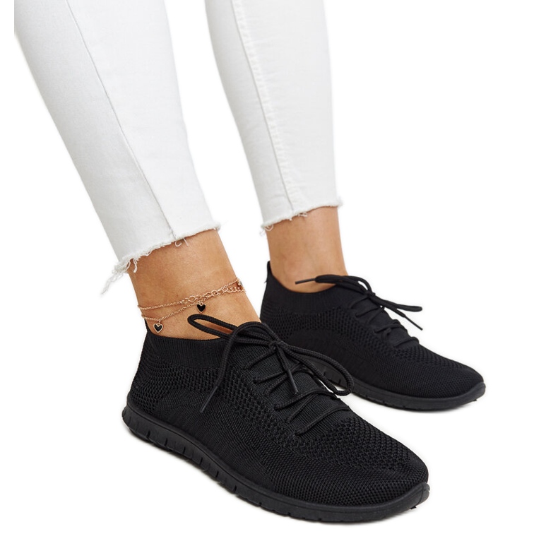 Zahira sneakers i svart tyg