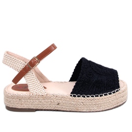 Boho Ingram Svarta espadrillesandaler