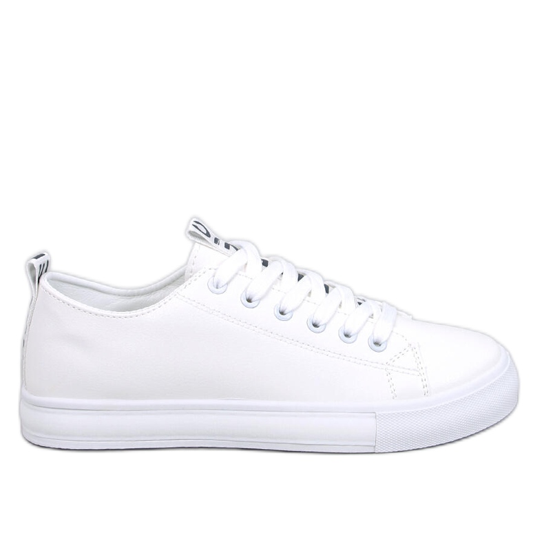 Hamps White fullkorniga sneakers för kvinnor vit